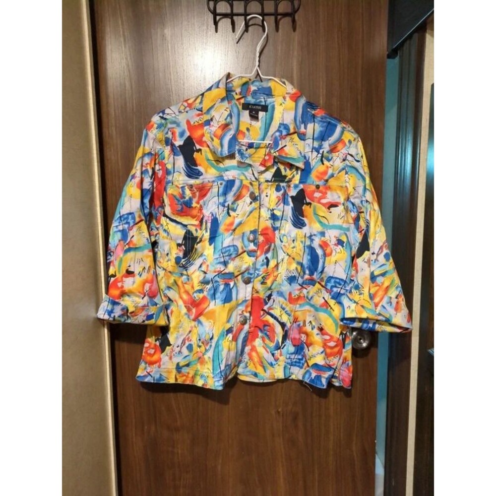Multi color abstract jacket xl #510